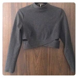 Cropped top set with skirt included